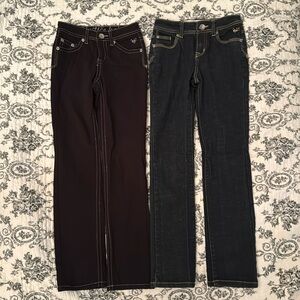 Lot of 2 Girls Justice Jeans
